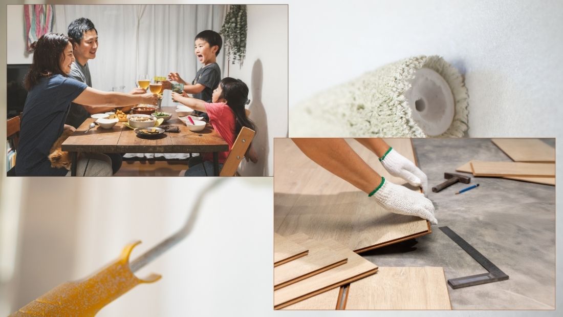 ゾーニングで快適に暮らしながら工事を進める