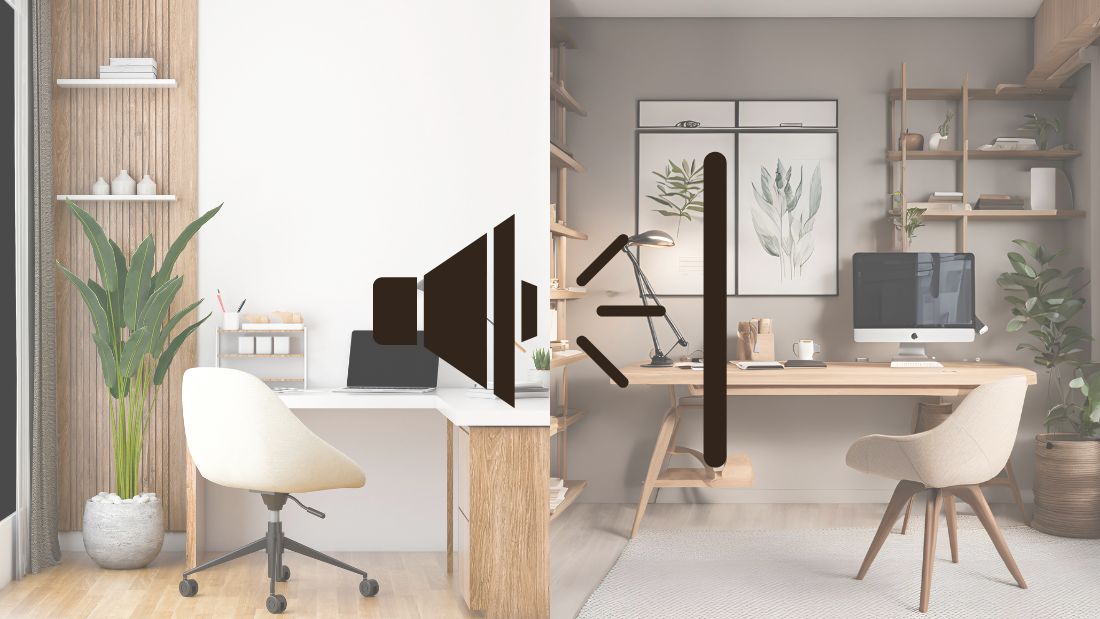 吸音と遮音を両立する書斎レイアウト